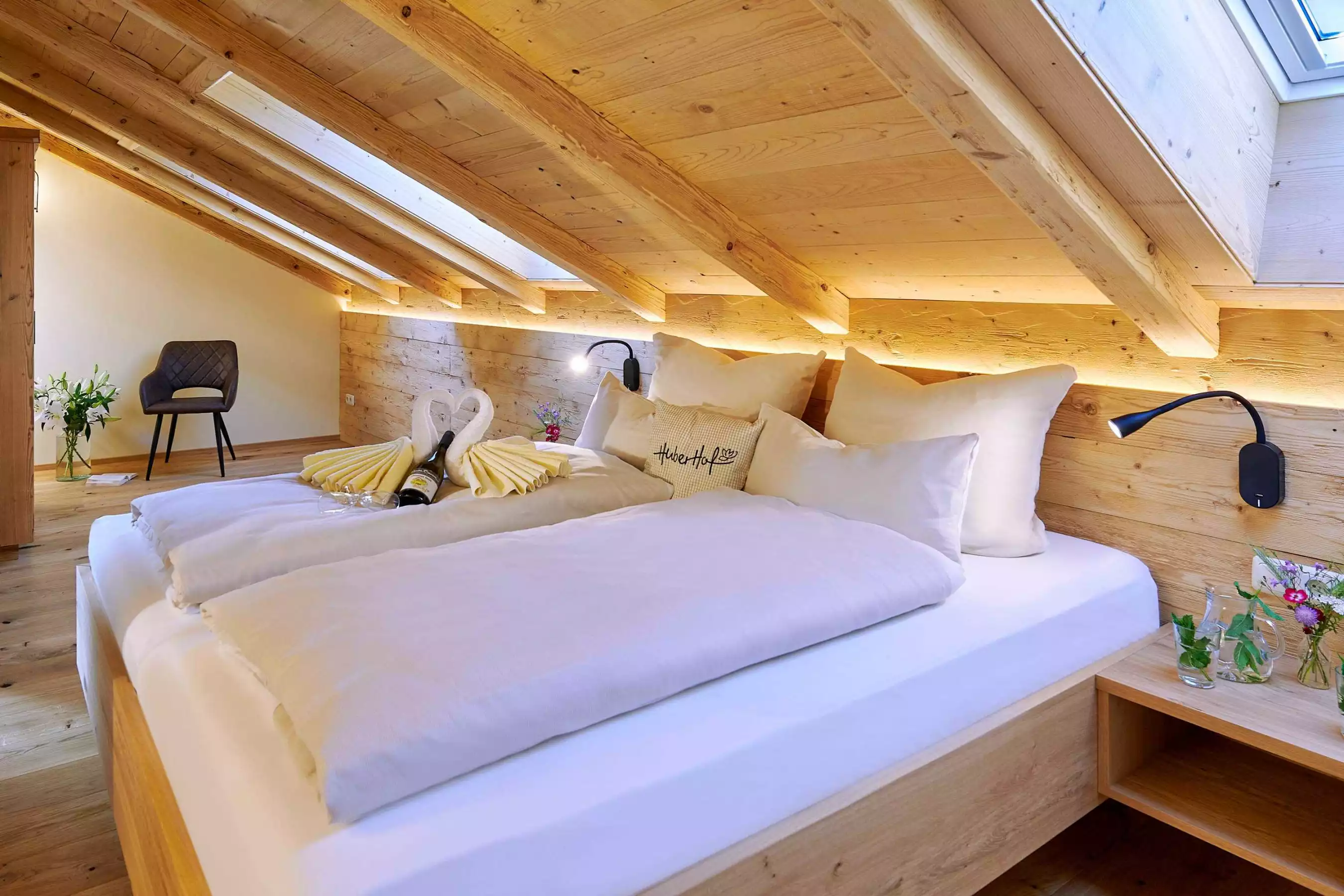 Schlafzimmer Bergjuwel Ferienwohnung Huberhof